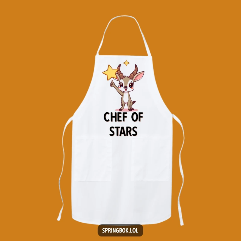 Funny Springbok Star Apron: Cook Like a Champion, Perfect Funny Gift