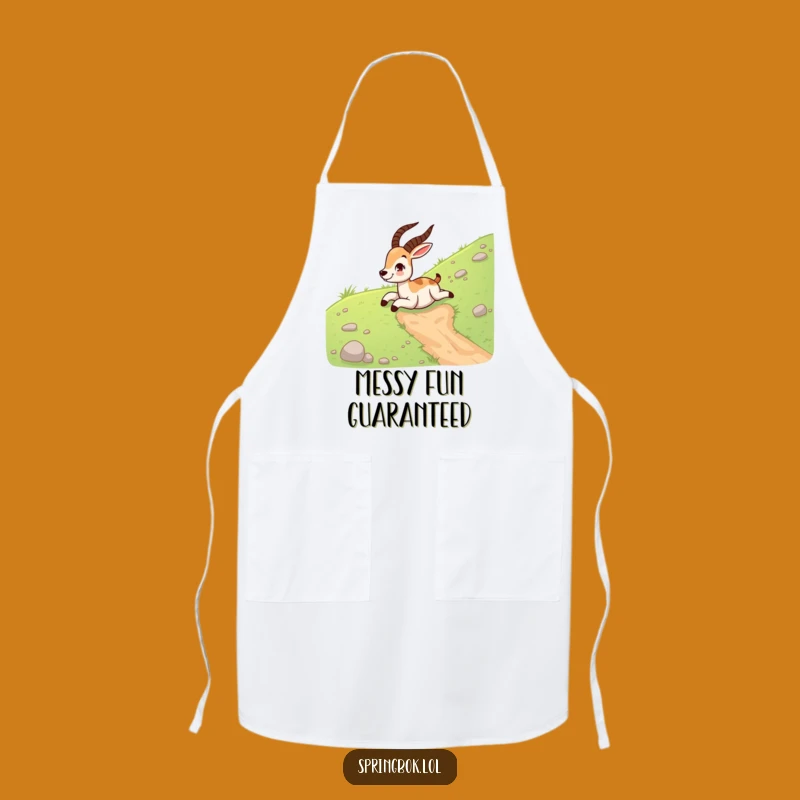 Funny Springbok Apron: Hilarious Kitchen Wear for Playful Cooks and Springbok Fans