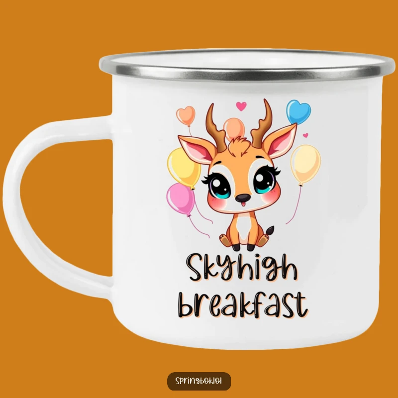 Funny Springbok Balloon Juggler Camping Mug - Outdoorsy Springbok's Cheerful Drinkware