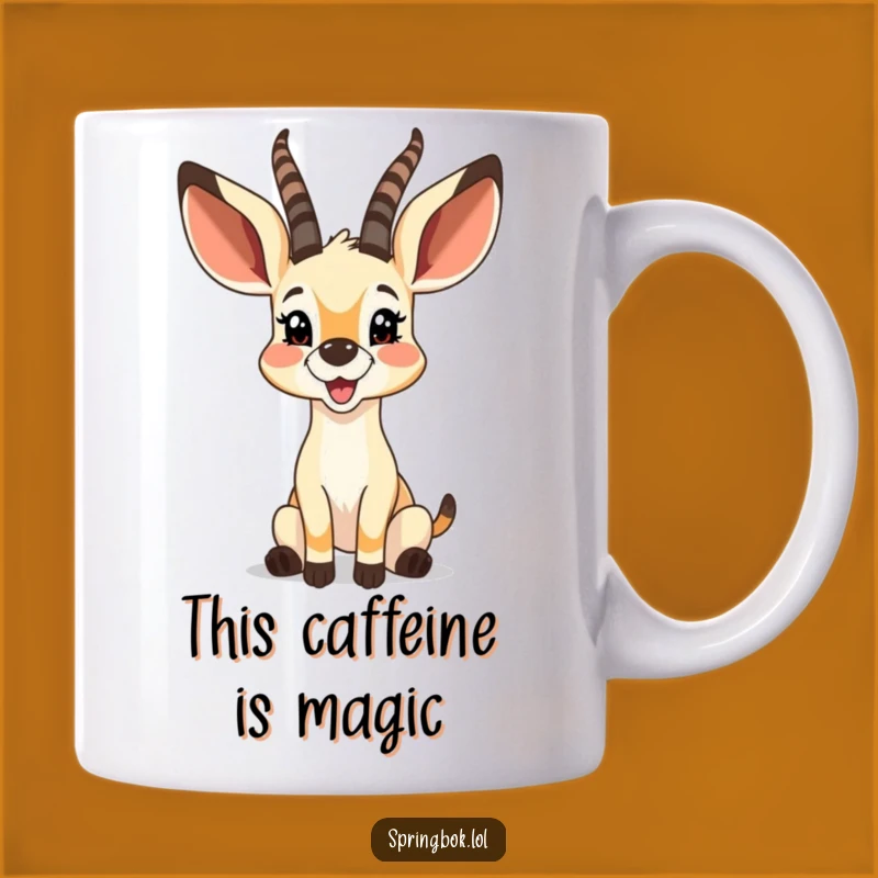 Funny Glee Springbok Mug: Happy Ears Make a Perfect Cheerful Gift