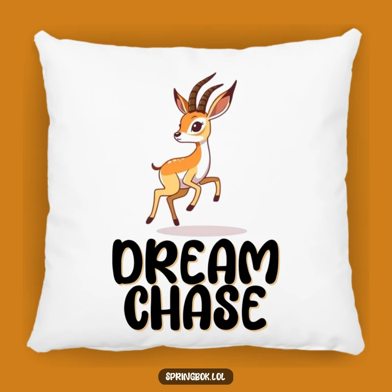 Funny Springbok Shadow Pillow: Cozy Comfort & Wild Charm