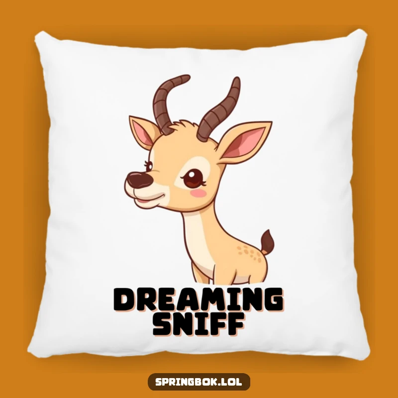 Funny Curious Antelope Pillow: Nose Wiggle Cushion, Cozy Funny Gift