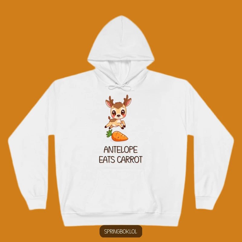 Funny Antelope & Carrot Hoodie: Cozy Up with This Joyful Gift!