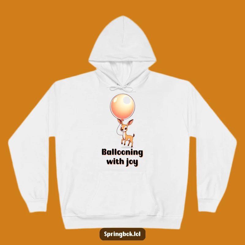 Cozy Funny Springbok Balloon Hoodie: Warmth Meets Whimsical Fun