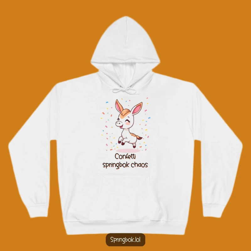 Funny Kawaii Springbok Hoodie: Cozy Up with This Playful Gift!