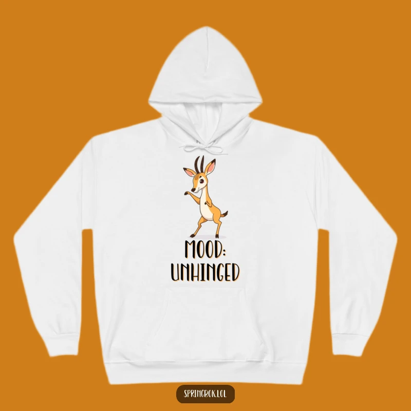 Funny Springbok Hoodie: Cozy Up in Hilarious Animal Dance Style for Maximum Fun