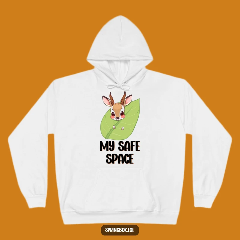 Funny Blushing Antelope Hoodie: Cozy Peek-a-Boo Wild Animal Sweatshirt, Great Funny Gift!