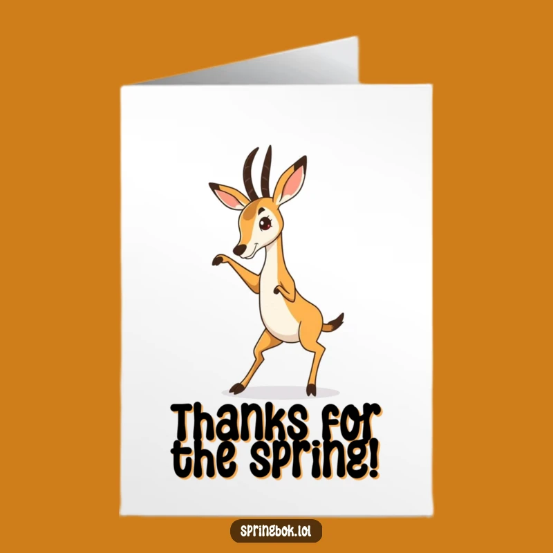 Humorous Free Printable Thank You Card: Springbok's Groovy Dance Download