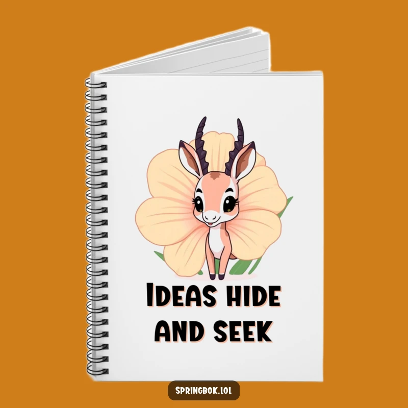 Funny Springbok Flower Notebook: Hilarious Journal for Capturing Curious Thoughts and Ideas