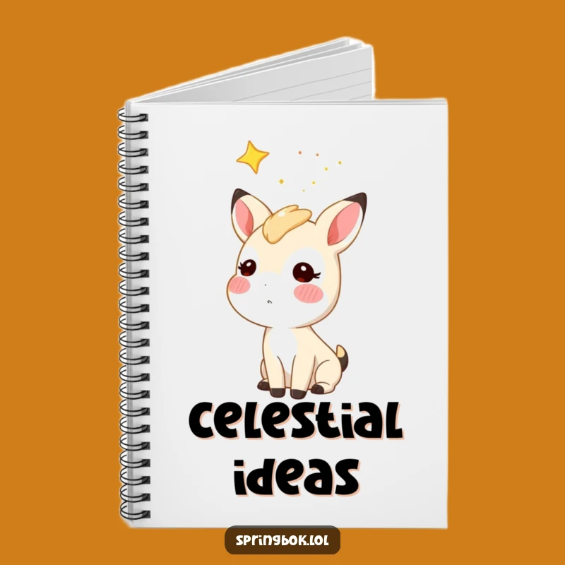Funny Starry Sky Springbok Notebook: Capture Dreamy Ideas