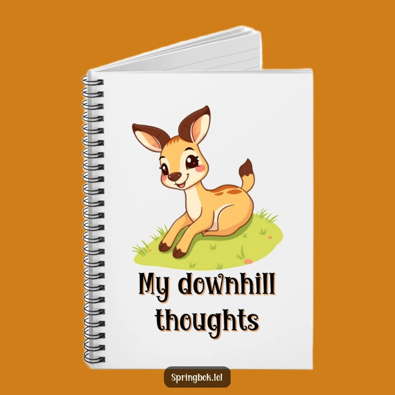 Funny Springbok Hill Slide Notebook - Springbok's Silly Journal for Ideas