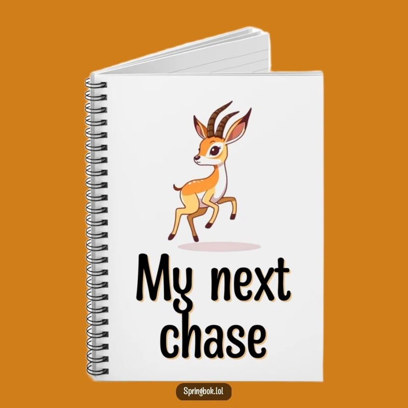Funny Springbok Shadow Notebook: Jot Down Your Wild Ideas