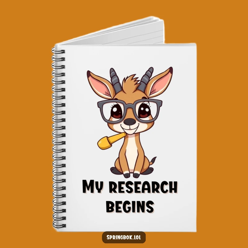 Funny Springbok Glasses Notebook: Jot Down Ideas with a Smile