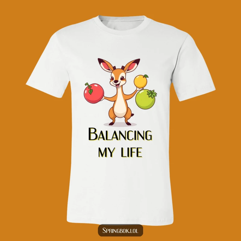 Funny Springbok Juggling T-Shirt: Wear Your Enthusiasm Proudly
