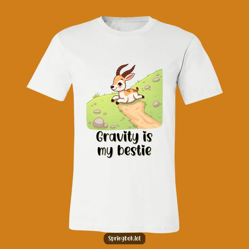 Funny Springbok Sliding T-Shirt: Hilarious Tee for Thrill-Seekers and Springbok Fans