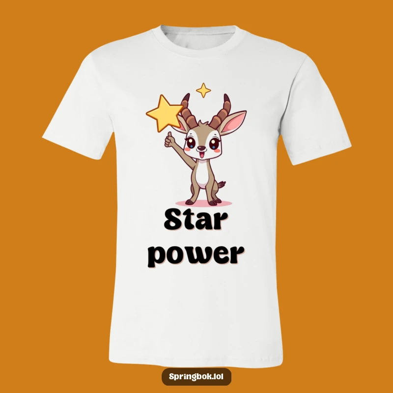 Funny Springbok Star T-Shirt: Triumphant Champion Design, Perfect Funny Gift