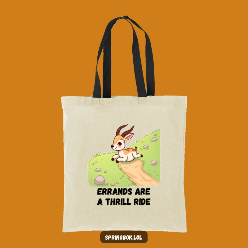 Funny Springbok Sliding Tote Bag: Spacious and Hilarious Bag for Everyday Adventures