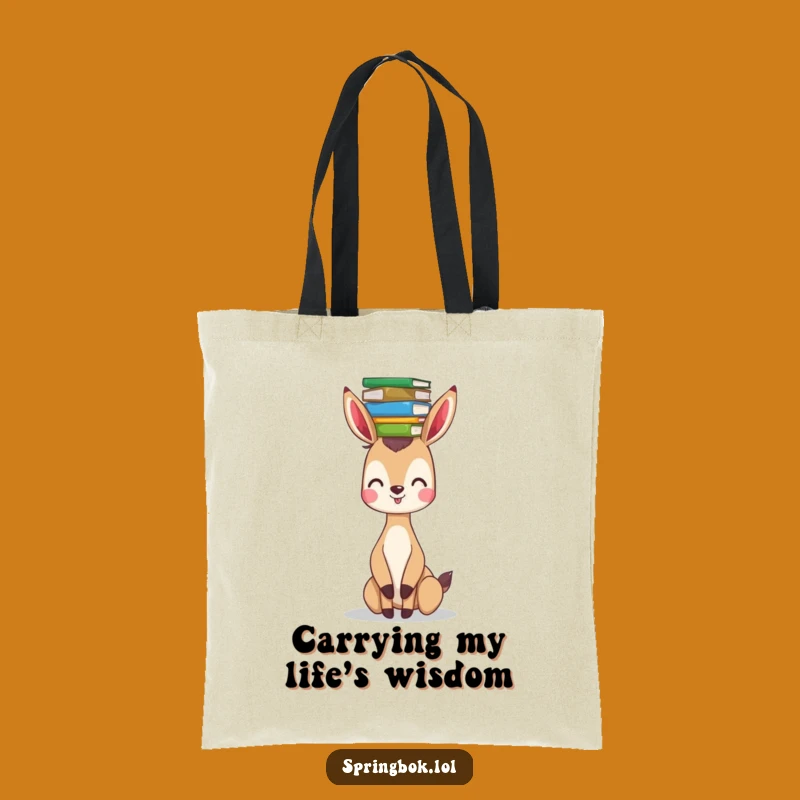 Funny Springbok Tote Bag: Stylish and Hilarious Bag for Carrying Books and Essentials